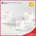 ceramic custom-made coffee Cup durable porcelain tea Cup And Sausers three sizes